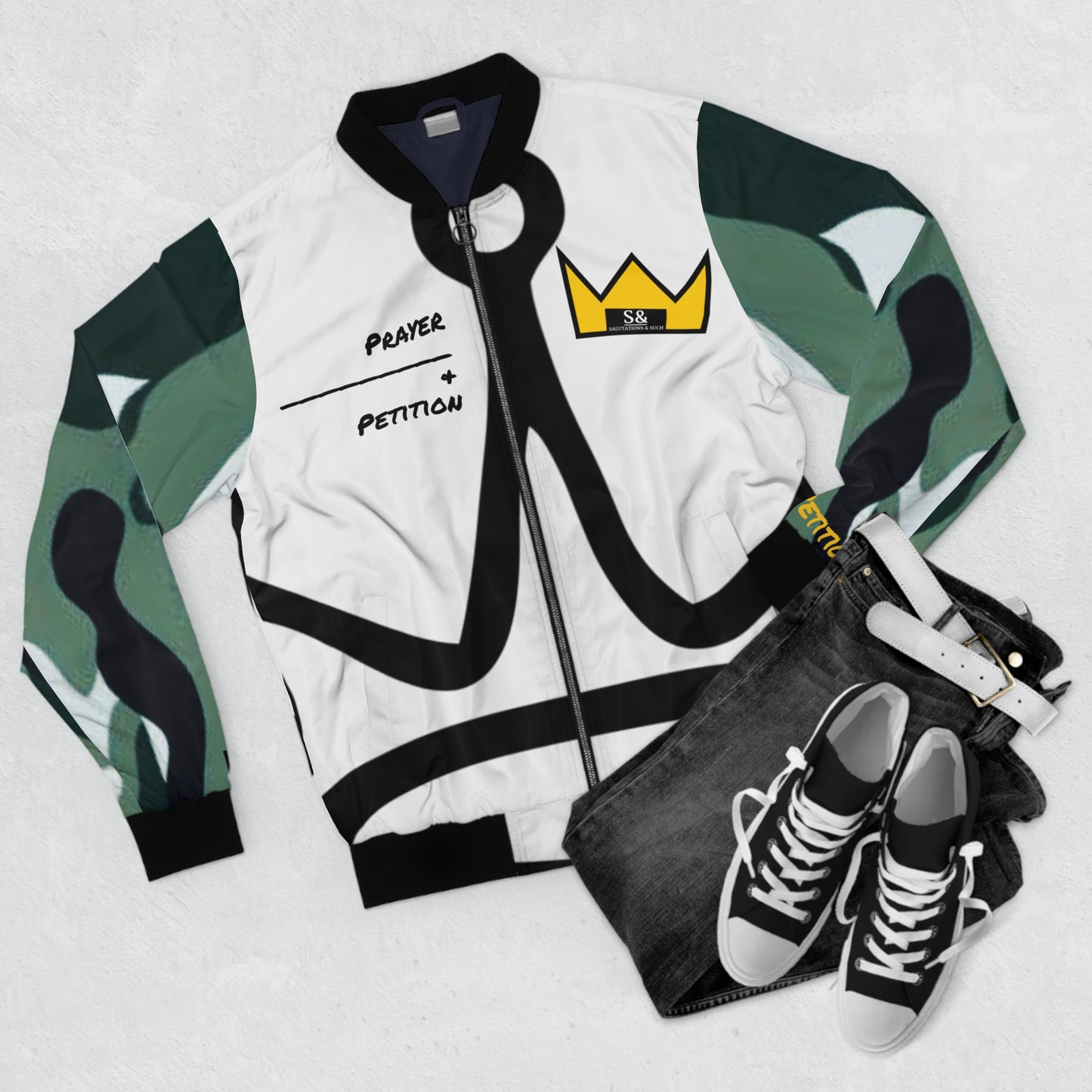 Prayer & Petition Bomber Jacket