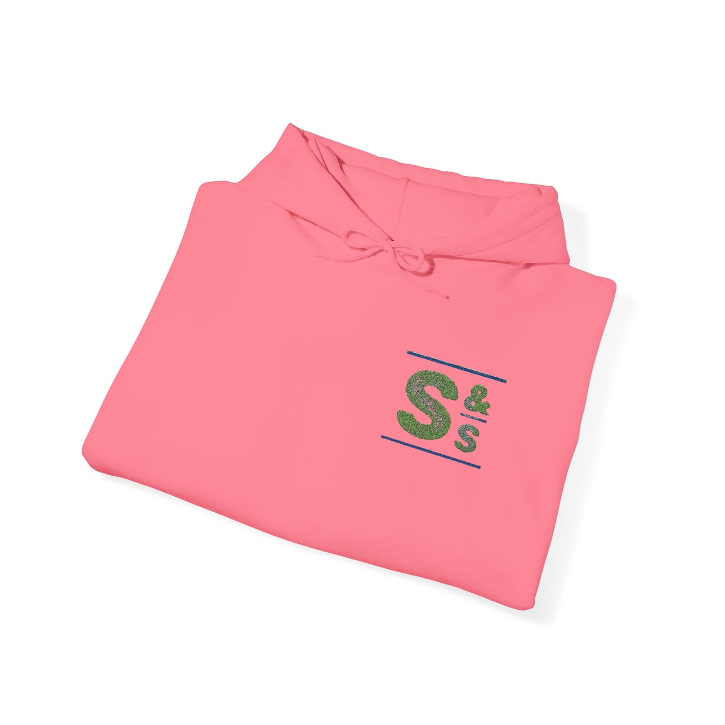Hoodie — Green Floral 'S' Monogram Chest Logo Sweatshirt