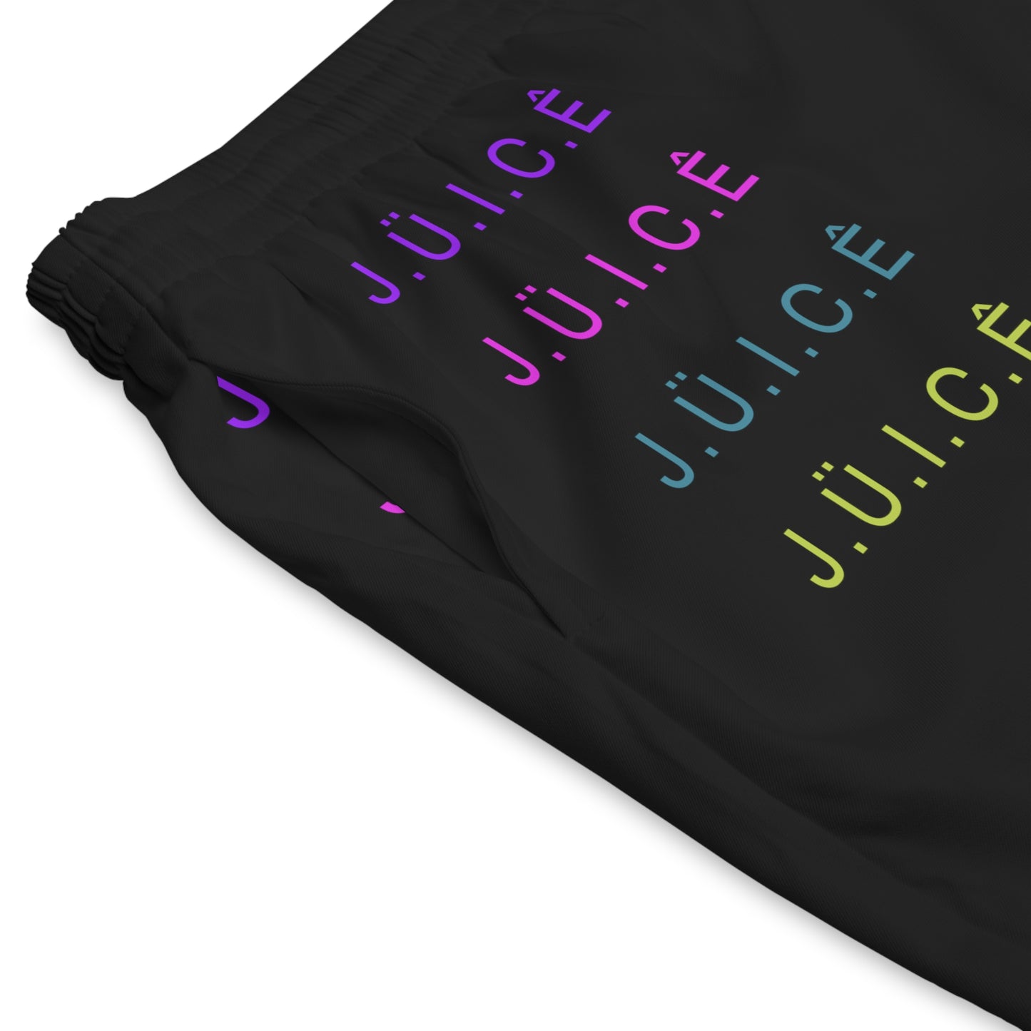 J.Ü.I.C.Ê. Beach Shorts by Salutations & Such