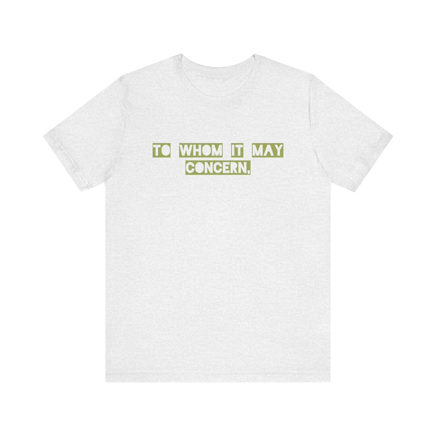 To Whom It May Concern-Podcast Edition