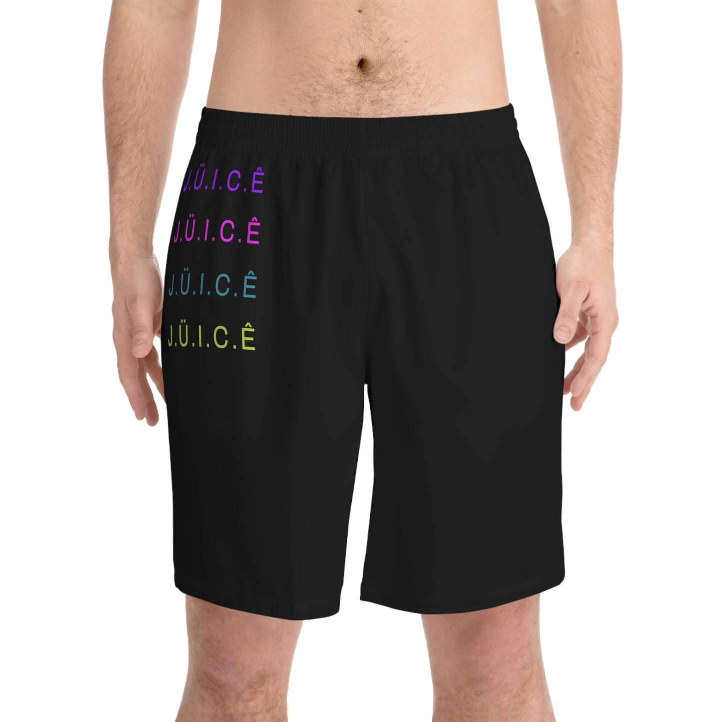 Men's Elastic Beach Shorts (AOP)