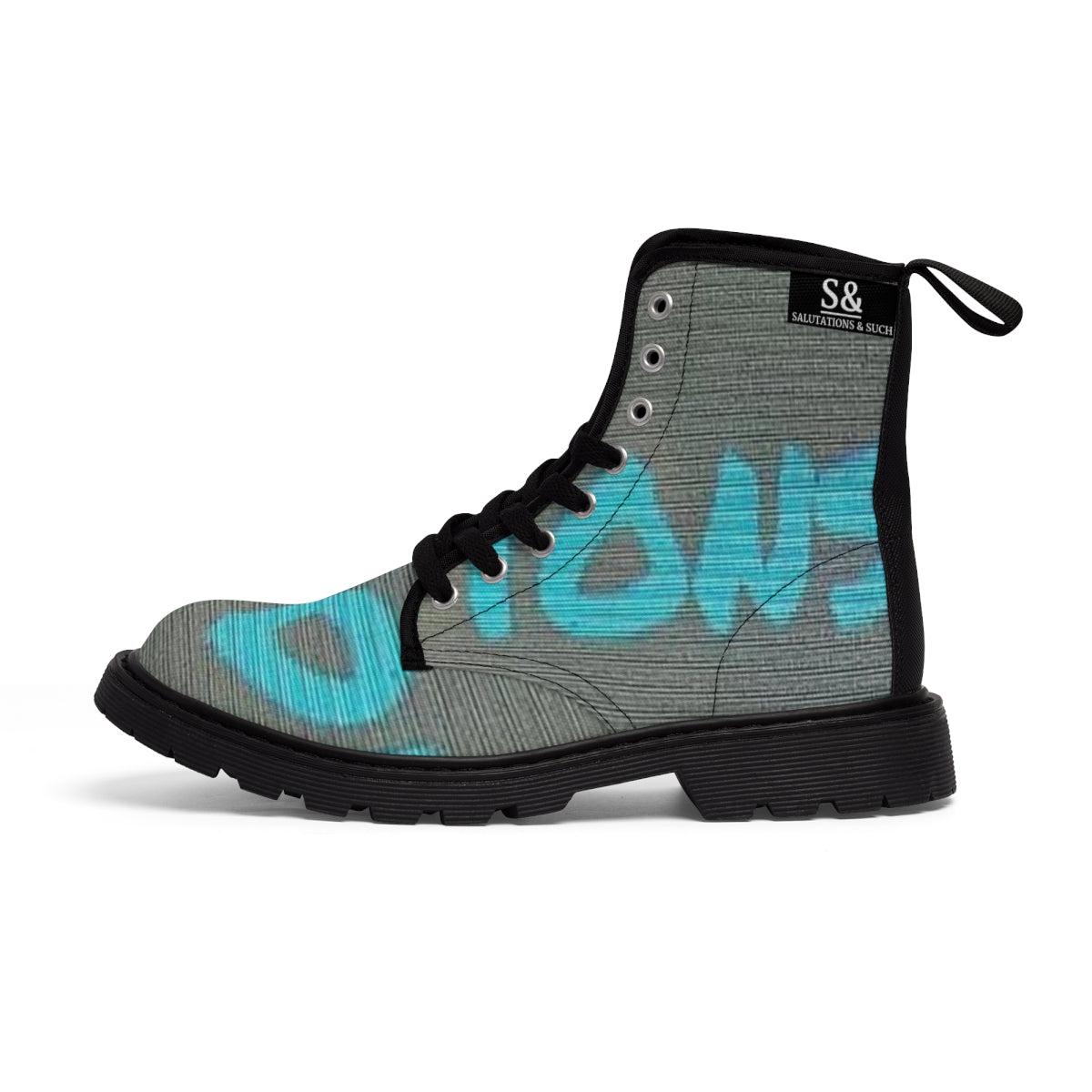 Salutations & Such Canvas Boot